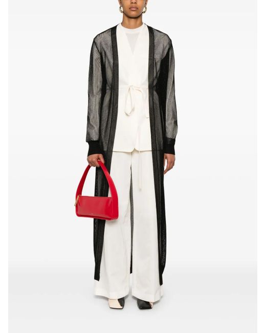 Herno Black Knitted Coat