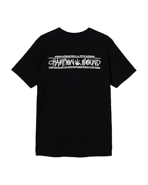 Stussy Black Sound T-Shirt for men