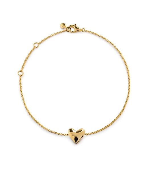 Monica Vinader Metallic Heart Chain Bracelet