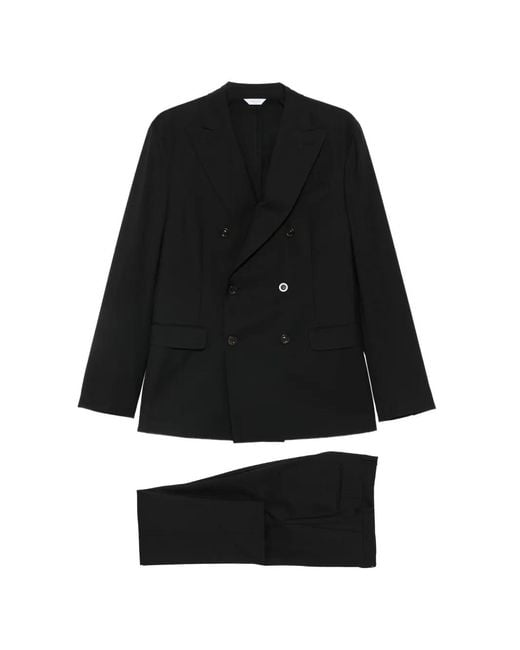 Boglioli Black K Jacket Double-Breasted Suit for men