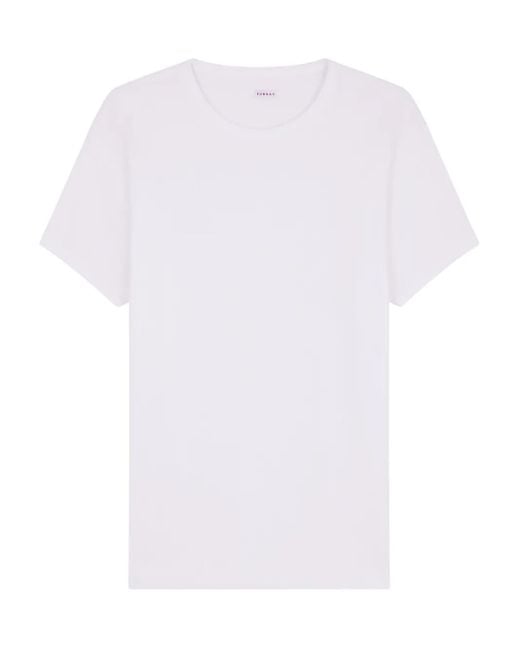 メンズ Fursac クルーネック Tシャツ White