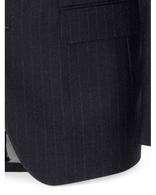 Lardini Black Pinstripe Suit for men