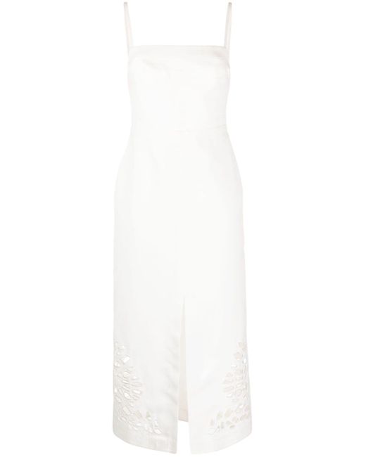 Acler White Delacourt Cut-out Dress