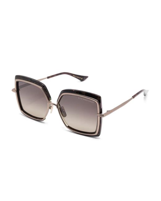 Dita Eyewear Brown Oversize-Frame Sunglasses