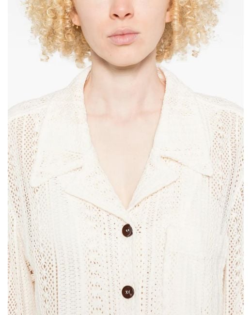 Chaqueta Con Botones Low Classic de color White