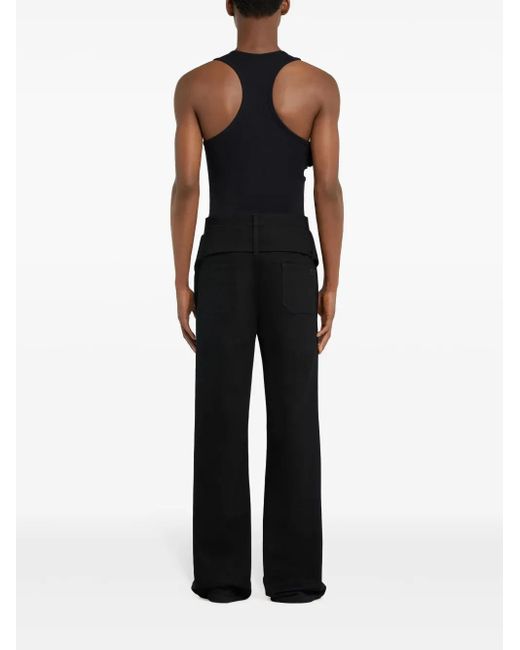 Vaqueros Con Doble Cinturón Courreges de hombre de color Black
