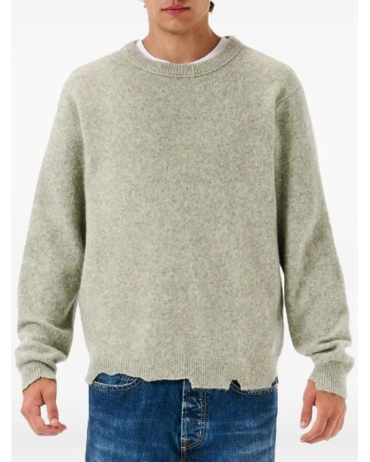 Jersey con efecto envejecido CYCLE de hombre de color Green