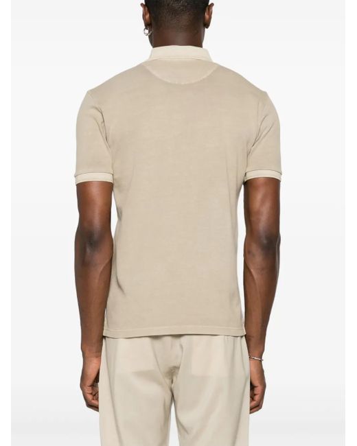 Woolrich Natural Mackinack Logo-Embroidered Polo Shirt for men