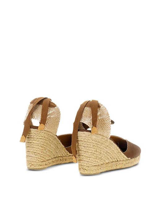 Castaner Metallic Wedge-Hell Espadrilles