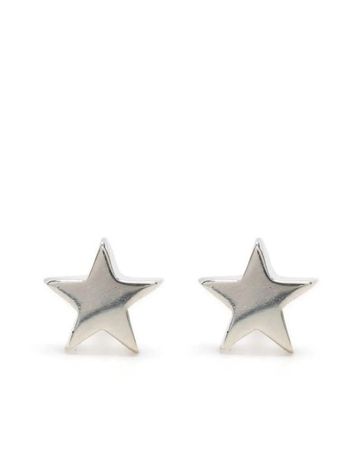 Stolen Girlfriends Club White Tiny Stolen Star Earrings