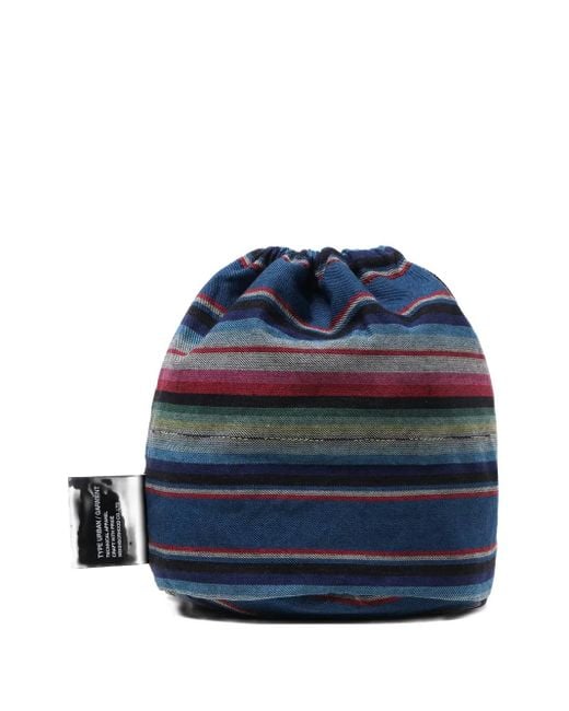 Borsa Messenger Con Coulisse di Neighborhood in Blue da Uomo