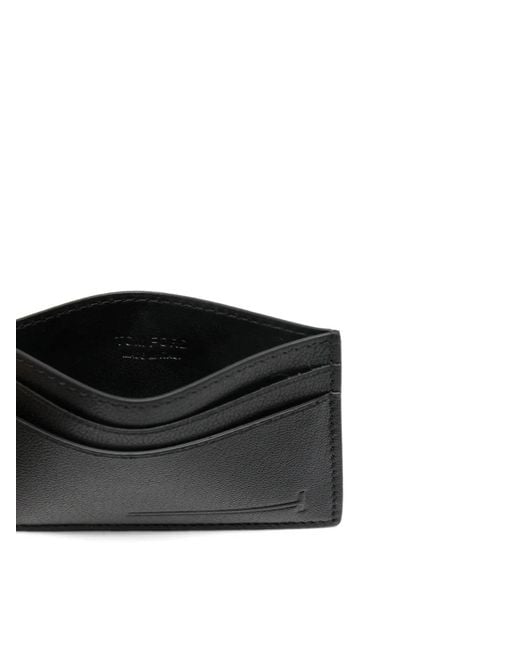 Tom Ford Black Logo-Detail Card Holder for men