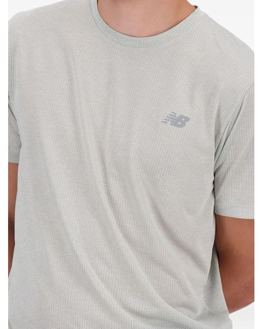 New Balance Gray T-Shirt Rc Essential for men