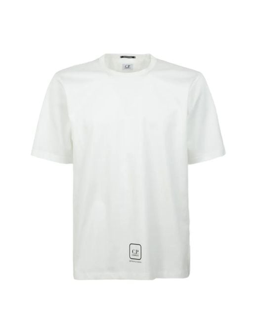 C P Company White T-Shirt Metropolis Series for men