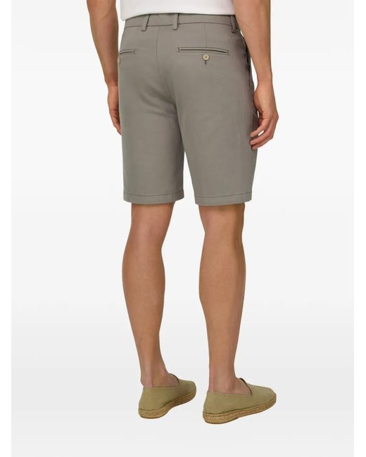 Boggi Gray Pleated Shorts for men