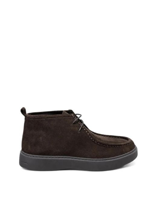 Poche Paris Brown Suede Desert Boots for men