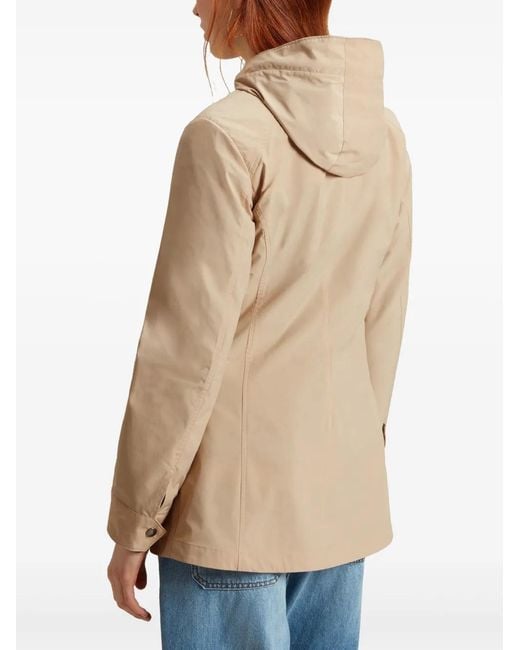 Parka Con Capucha Woolrich de color Natural