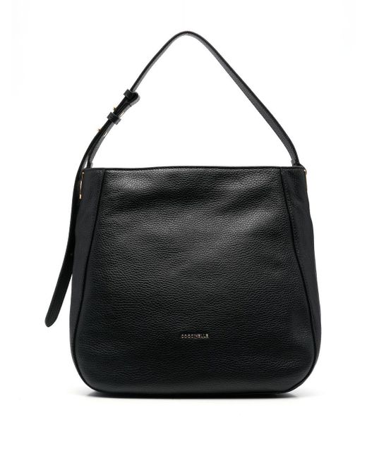 Coccinelle Lea Pebbled-leather Tote Bag in Black | Lyst Canada