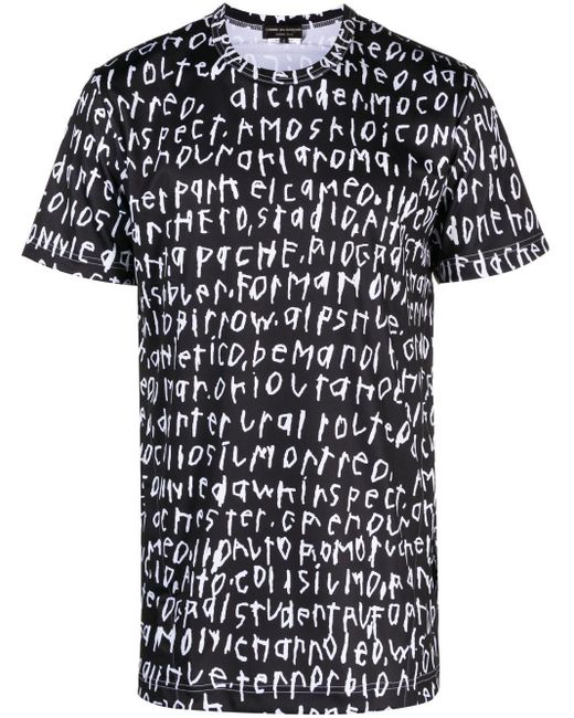 Comme des Garçons Black Graphic-print T-shirt - Men's - Polyester for men