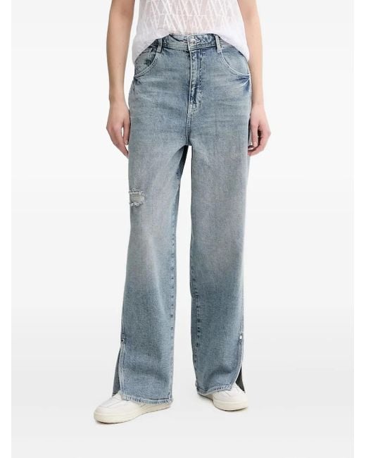 Jeans Con Applicazione Logo di ARMANI EXCHANGE in Blue