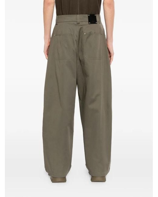 TEAM WANG design Gray Reset Wide-Leg Trousers