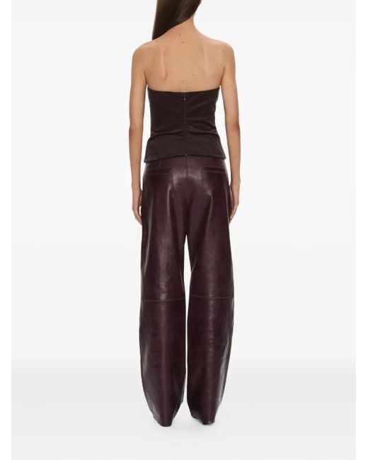 Christopher Esber Black Corduroy Sculptured Bustier