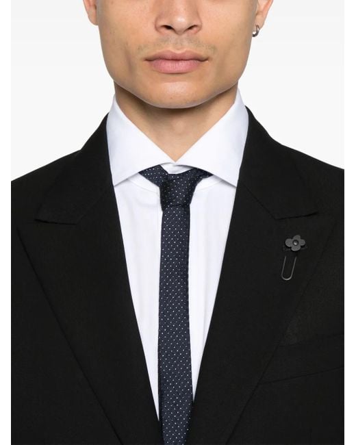 Lardini Black Single-Breasted Suit for men