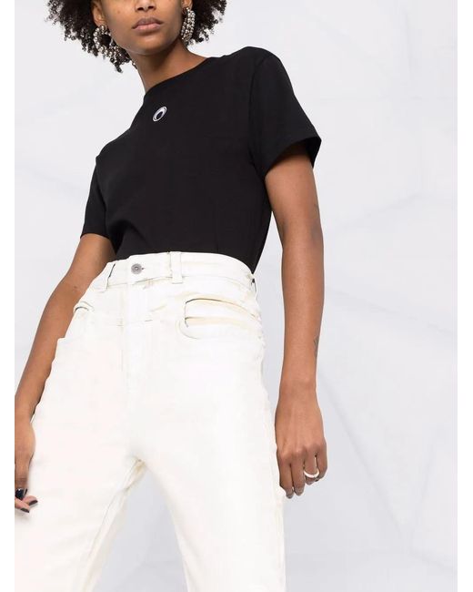 DIESEL Multicolor High-Waist Coated-Effect Jeans