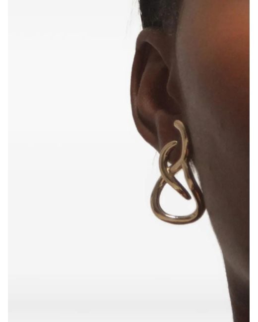 Yoj Metallic X Charlotte Aura Loop Earrings