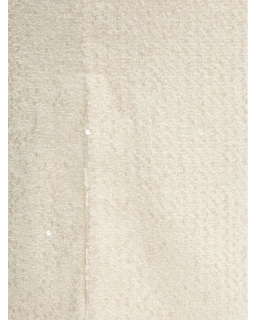 Twinset Natural Sequin-Embellished Skirt