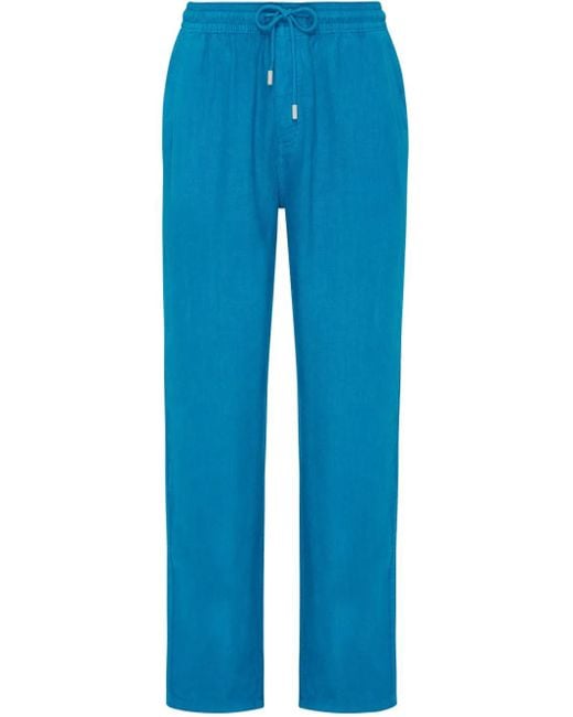 Vilebrequin Blue Straight-Leg Trousers for men
