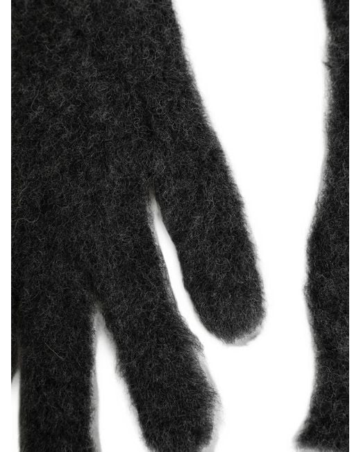Maison Margiela Black Wool Gloves