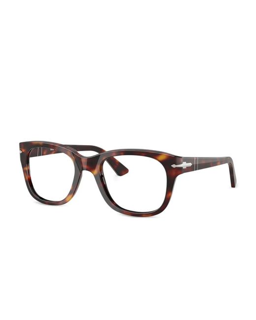 Persol Brown Round-Frame Glasses