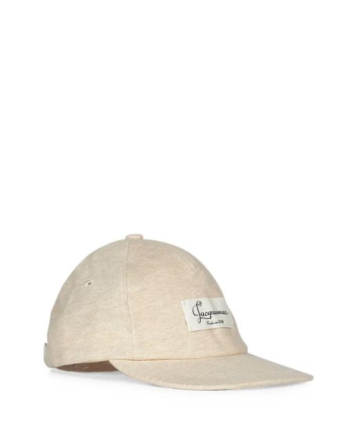 Jacquemus Natural Logo-Patch Baseball Cap