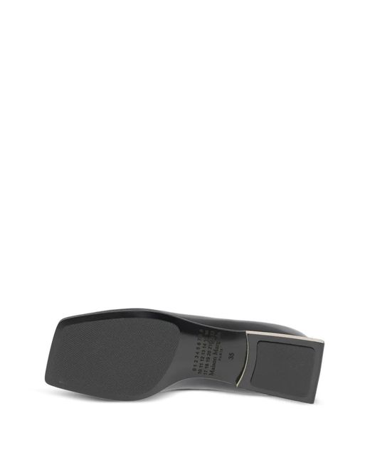 Maison Margiela Brown Patent-Leather Ballerina Shoes