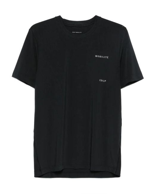 CDLP Black Logo-Print T-Shirt for men