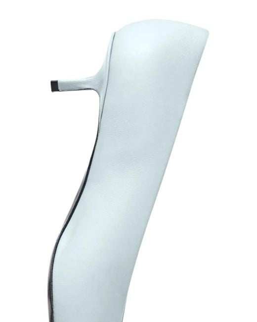 Loulou de Saison White Alani Kitten-Heel Pumps