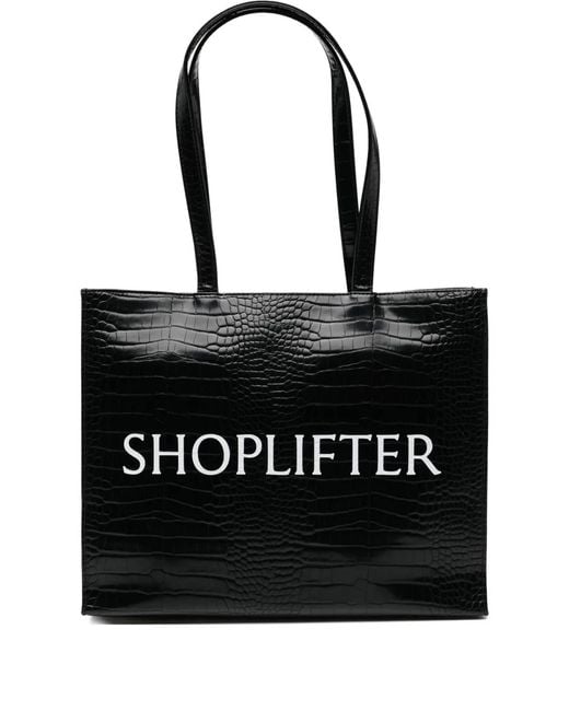 Thames MMXX Black Doukin Shoplifter Tote Bag for men