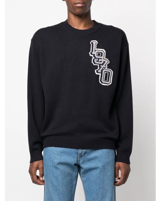 KENZO Blue "Tiger Varsity" Jersey for men