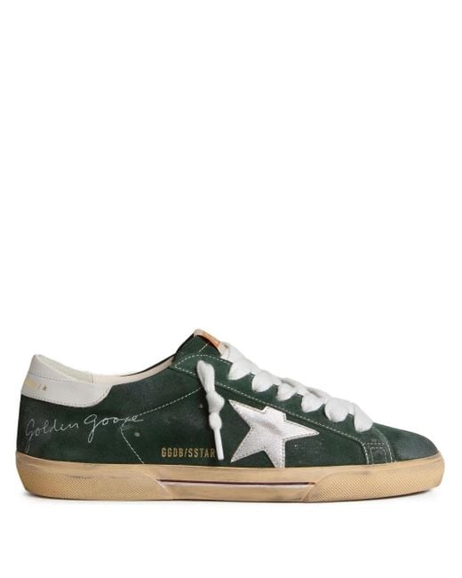 Golden Goose Deluxe Brand Green Super-Star Trainers for men