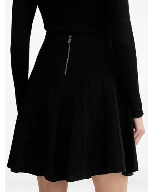 Guess Black Button-Detailed Mini Skirt