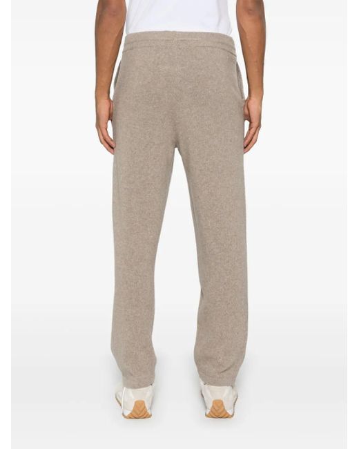 Canali Gray Knitted Track Pants for men