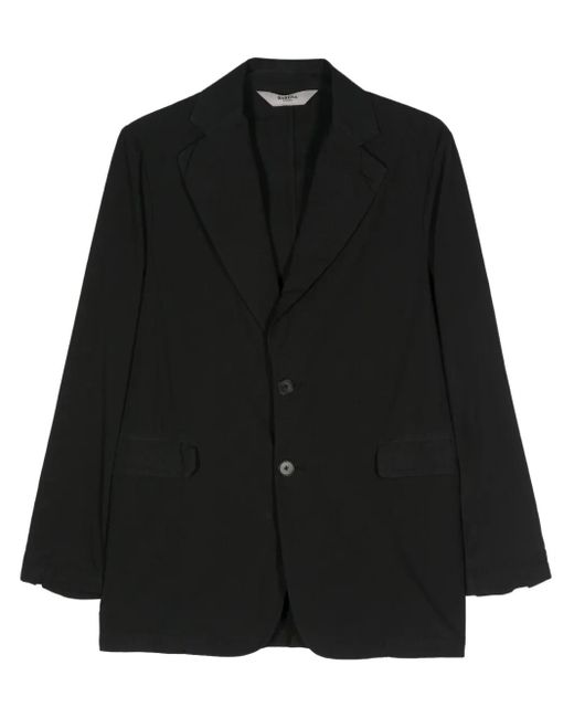 Barena Black Single-Breasted Cotton Blazer