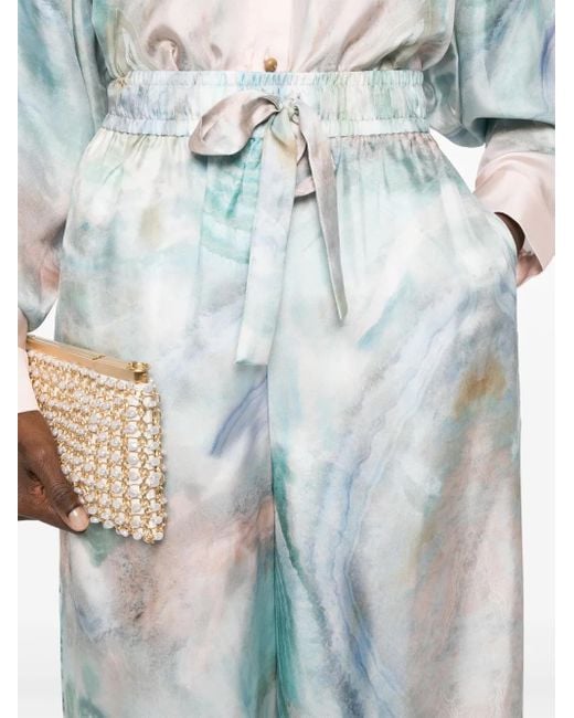 Pantaloni The Illuminate A Gamba Ampia di Zimmermann in Blue