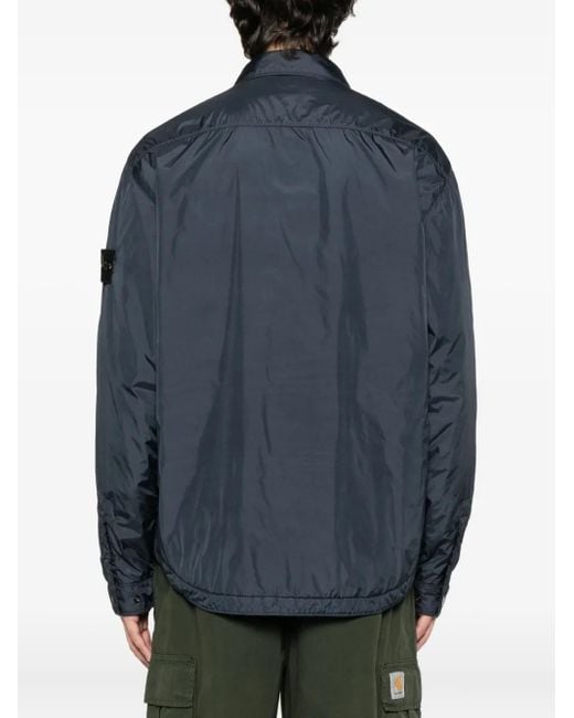Stone Island Blue Lightweight Polyamide Jacket With Modern Fit for men