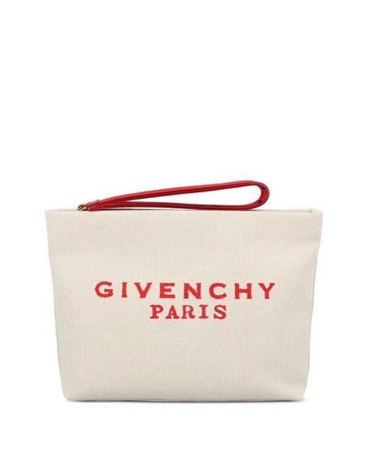 Givenchy Clutch Met Logoprint in het Pink