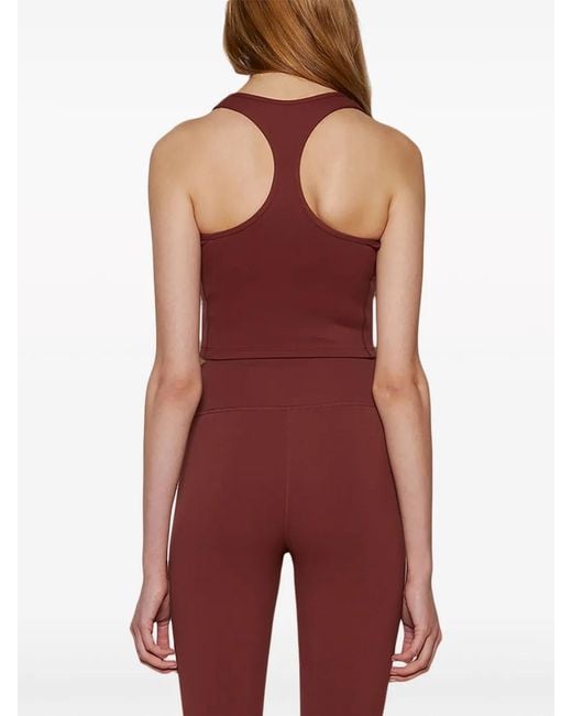 Sporty & Rich Red Runner Script Tank Top