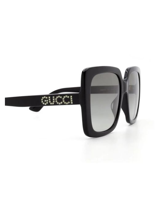 Gucci Black Oversized-Frame Sunglasses