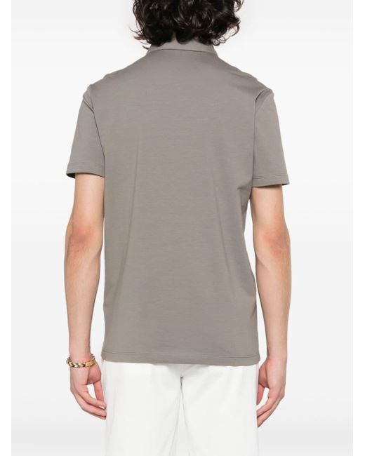 Malo Gray Jersey Polo-shirt for men
