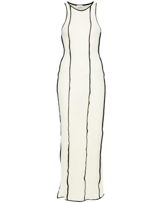 Vestido largo Wanda Nanushka de color White